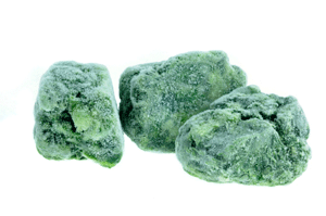 Blocks of frozen spinach