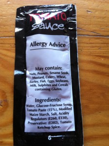 Allergic to anything? This ketchup advises you to stay at home, you loser